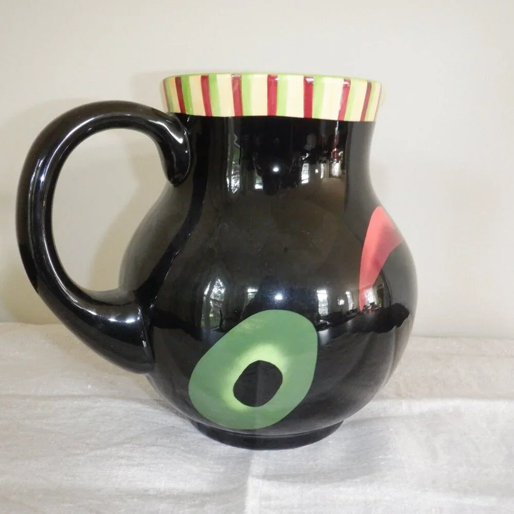 Vintage Pimenta-Caliente Margarita Pitcher and Salter by Crate and Barrel